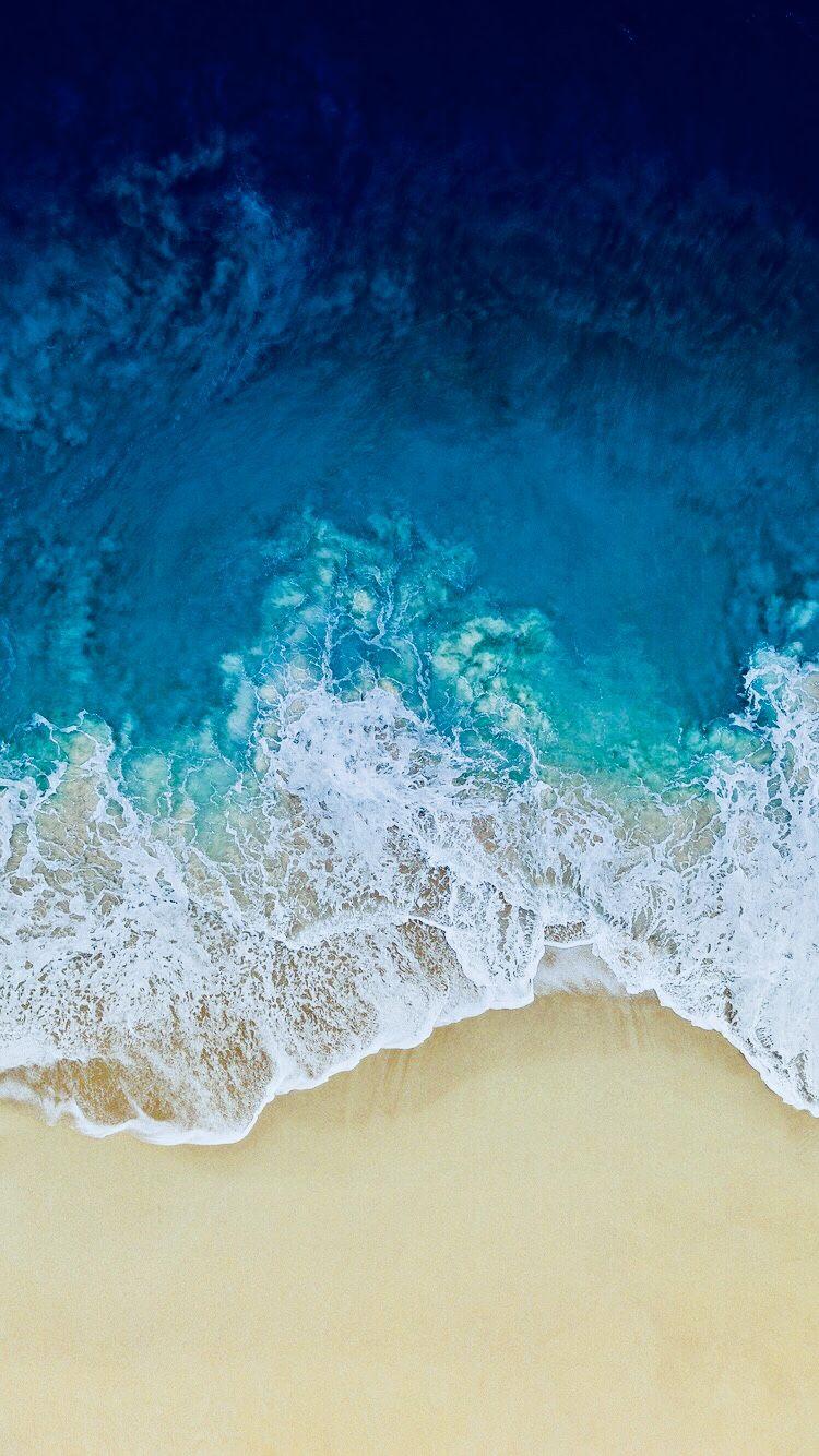 iOS 11 blue edit. Wallpaper iphone summer, Ios 11 wallpaper, Beach wallpaper