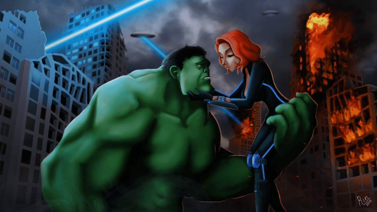 brutasha #hulkwidow #brucenat Hulk and Black widow