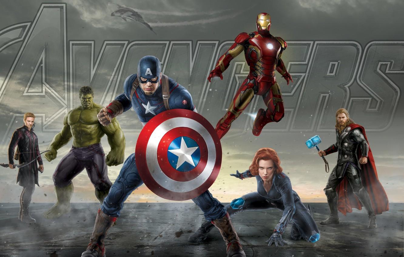 Wallpaper Hulk, iron man, Thor, captain America