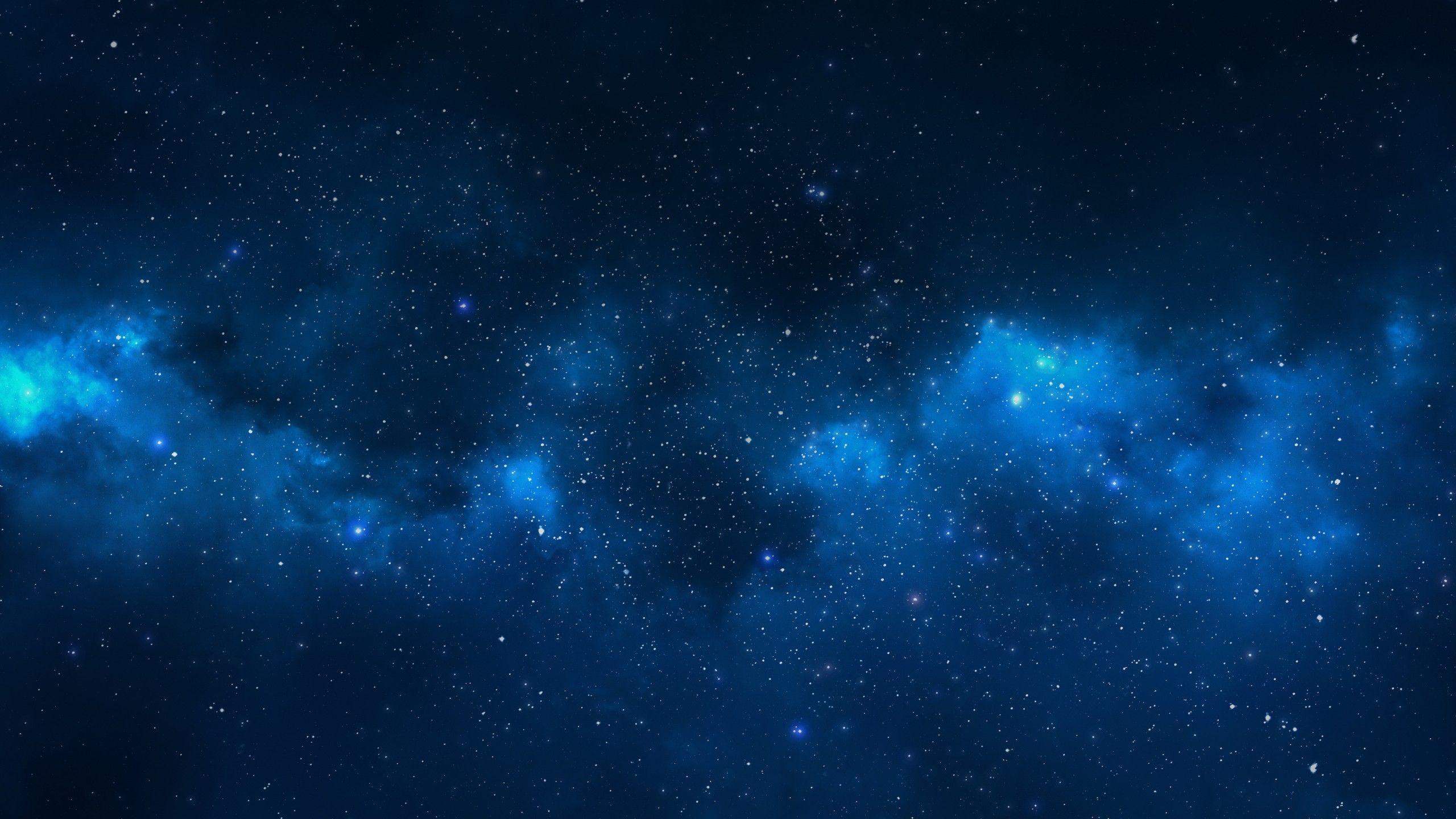 Blue Galaxy Stars Wallpaper about space