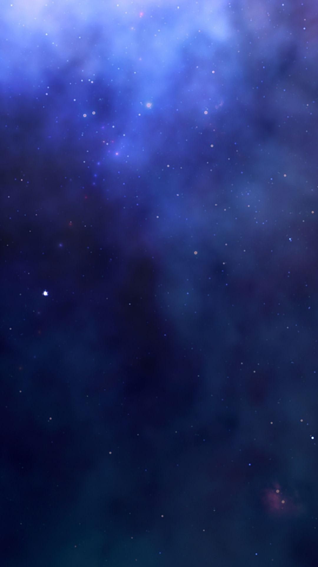 Aesthetic Blue Galaxy Background