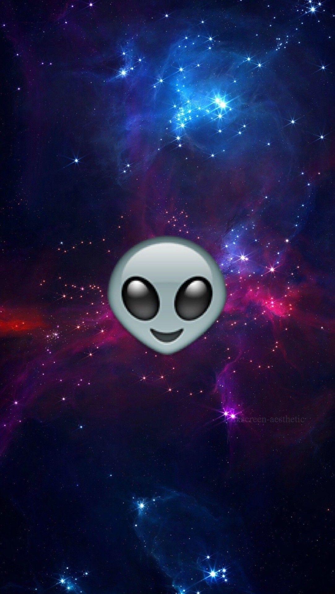 Alien Emoji Wallpaper Free Alien Emoji Background
