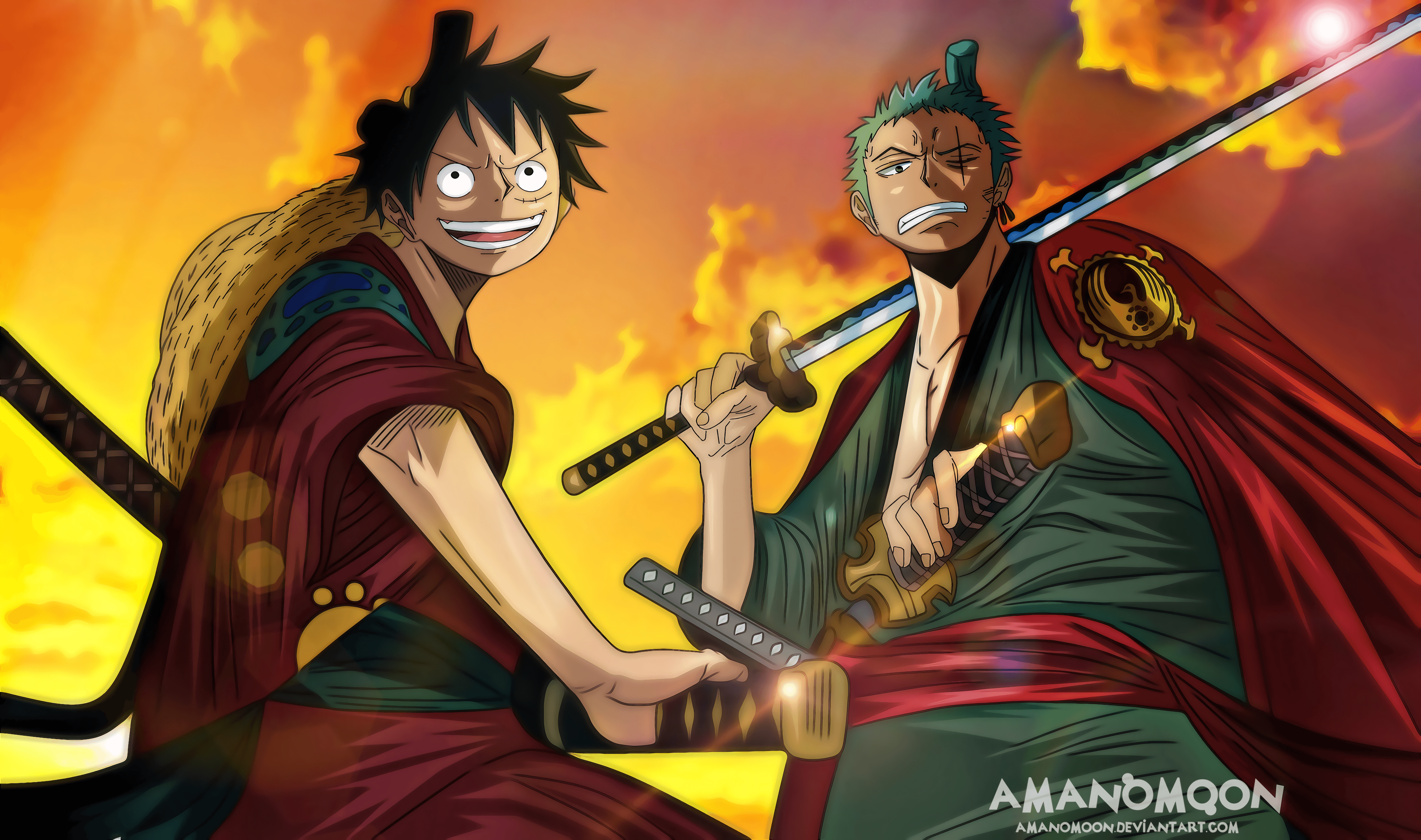 Luffy And Zoro Wallpapers Wallpaper Cave