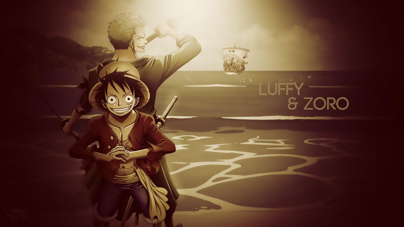 Luffy Zoro One Piece Straw Hat Anime HD Wallpaper Background Photo Image Picture. One piece theme, Luffy, One piece luffy