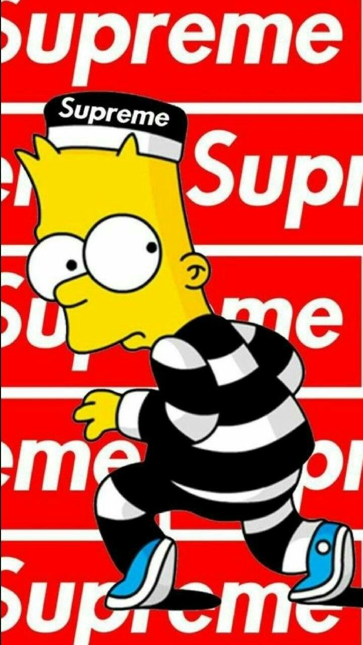 Bart Simpson Supreme. Supreme wallpaper, Supreme