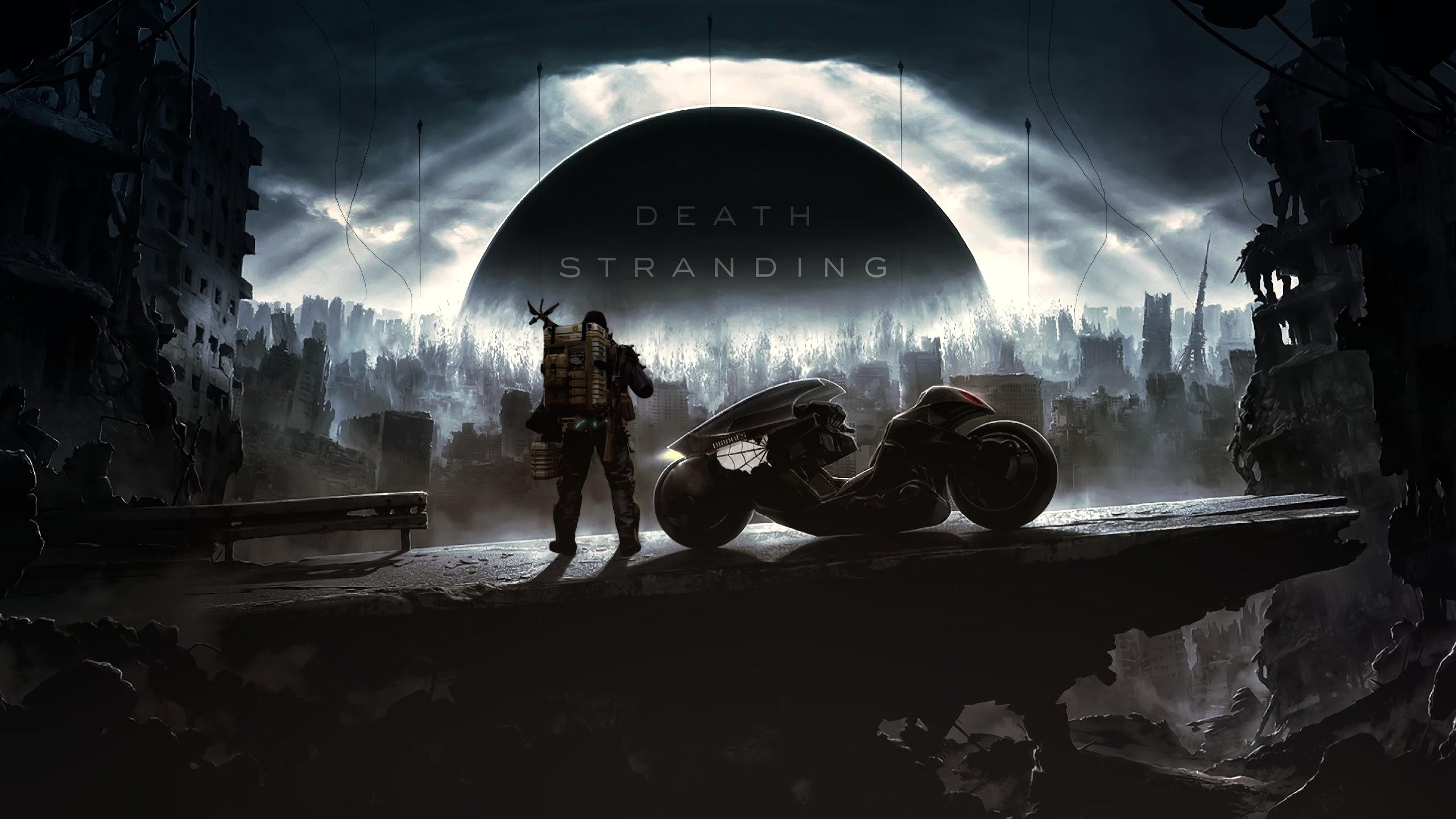 Death Stranding Sam Motorcycle 4K Wallpaper