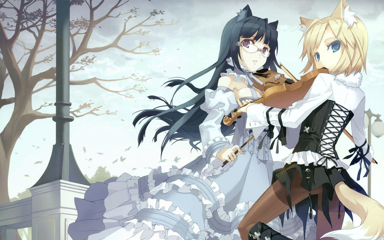 Neko Girls HD Wallpaper. Background