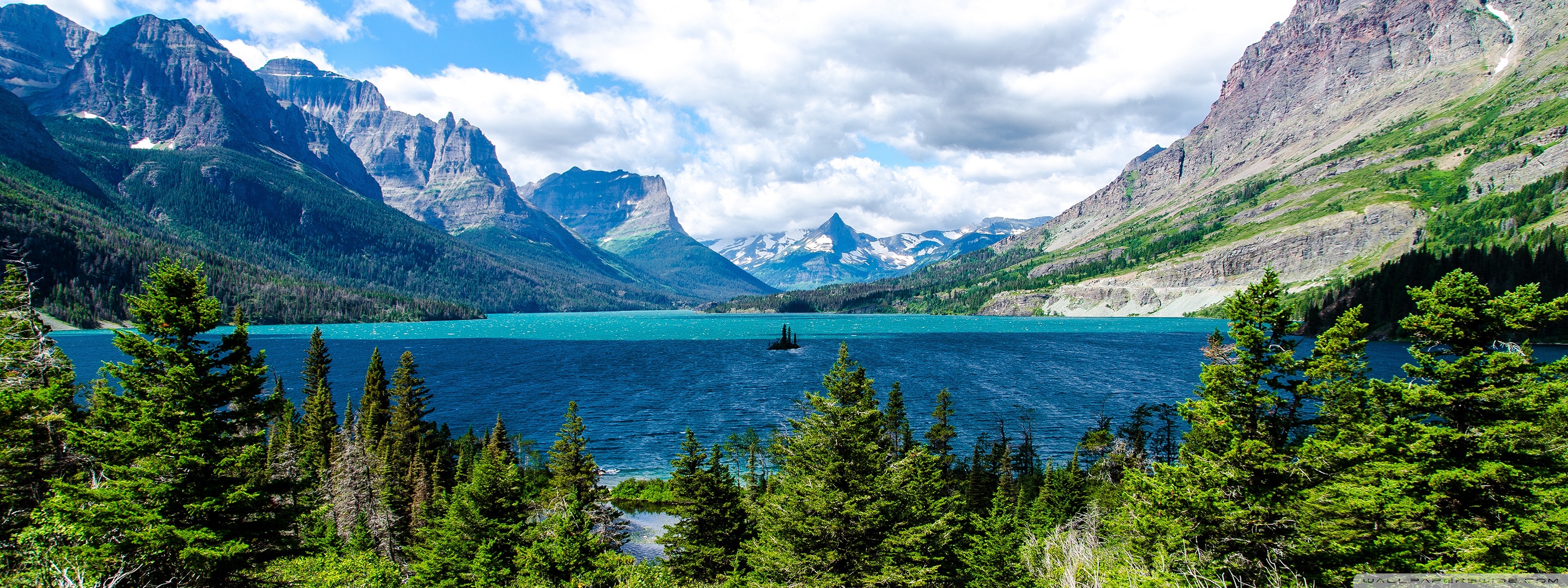 Saint Mary Lake Glacier National Park Ultra HD Desktop