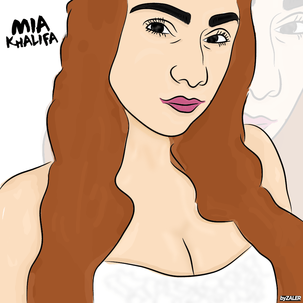 Mia khalifa mobile cartoon wallpaper