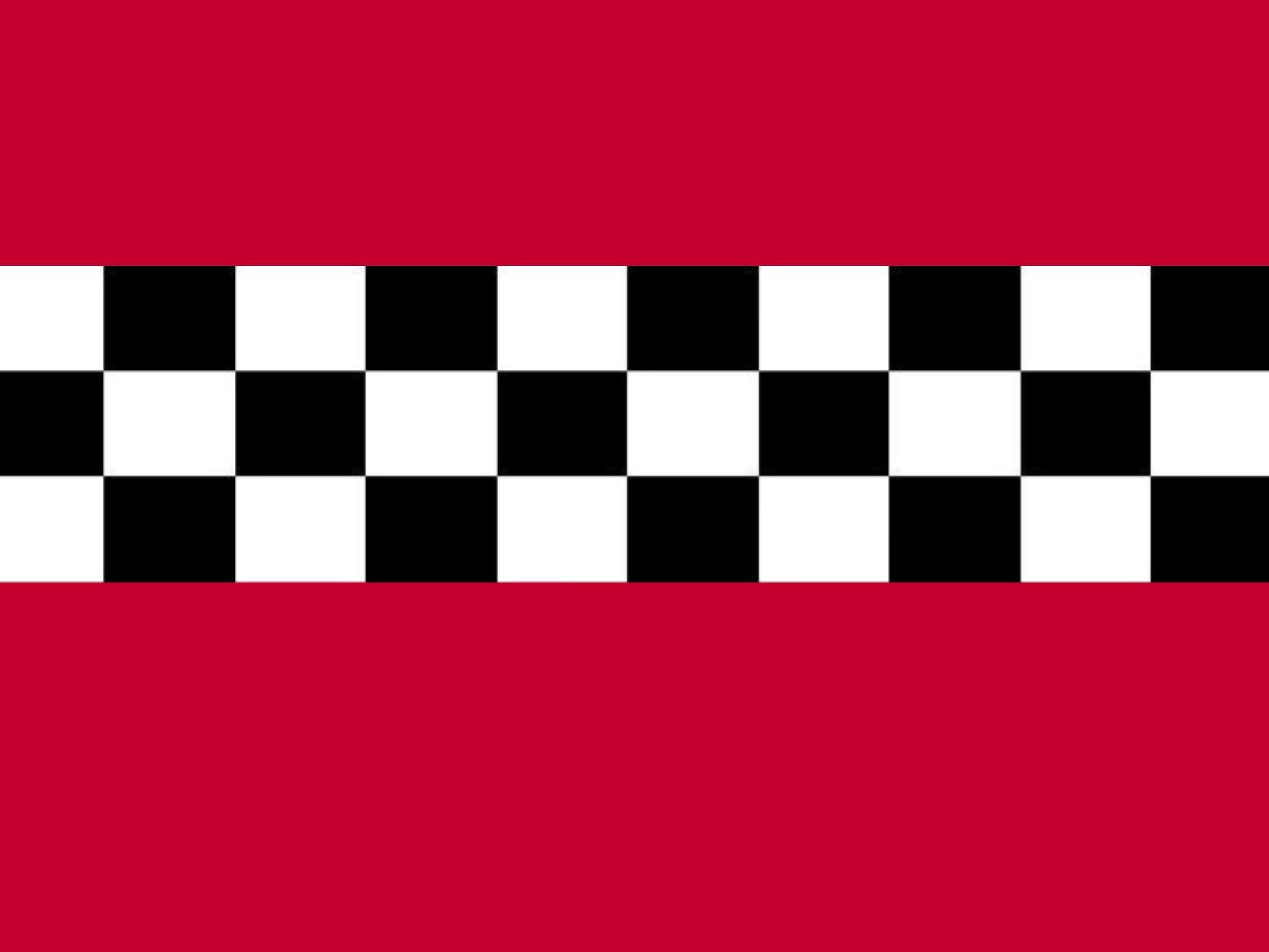 Red checkered wallpaper, made. Checker