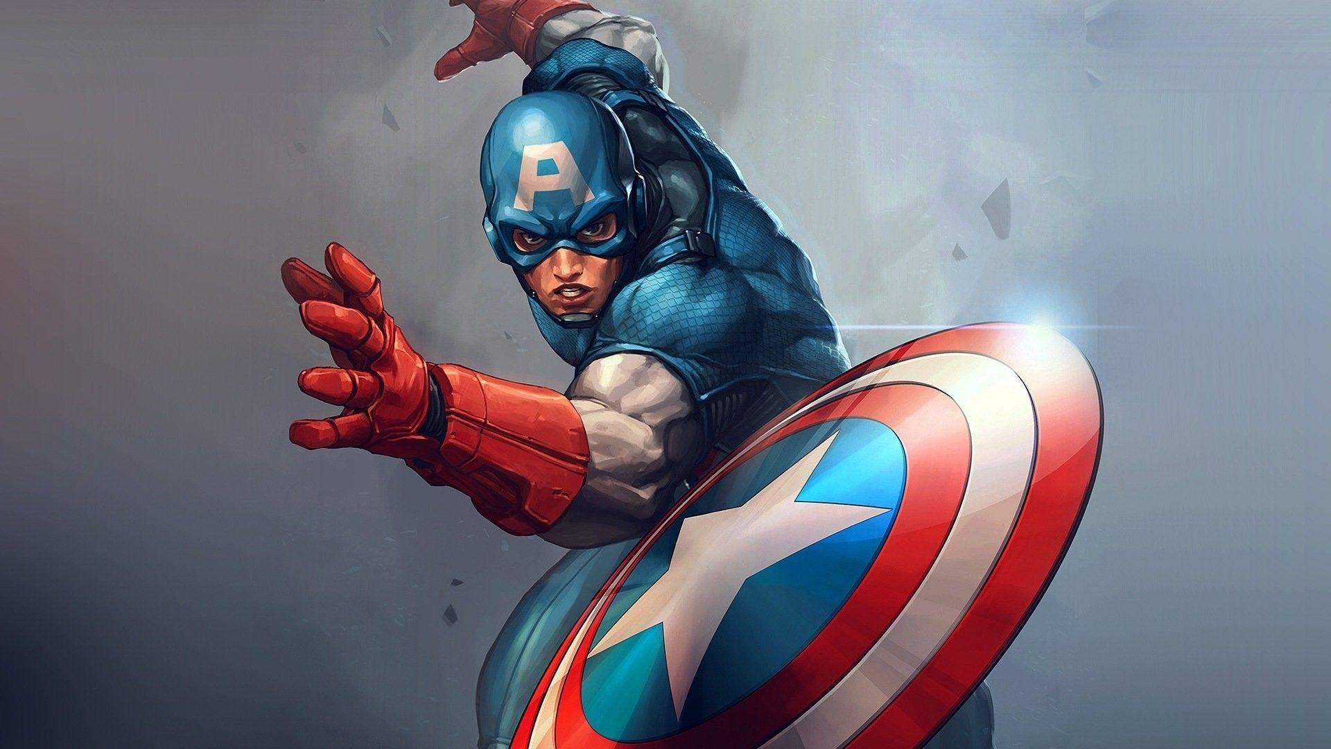 Captain America Cartoon Wallpaper Free Captain America