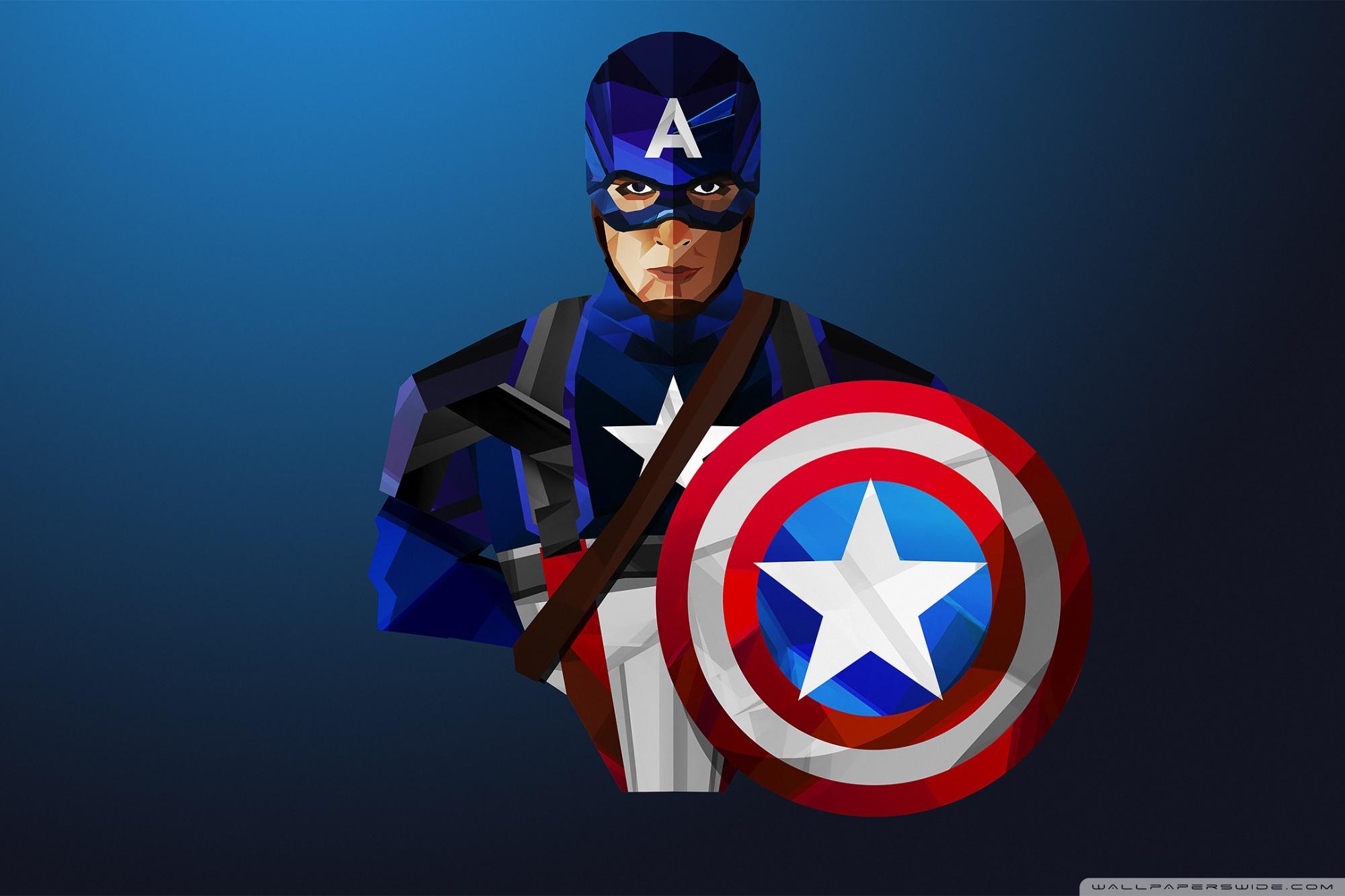 Download Wallpaper Captain America Cute Cartoon HD