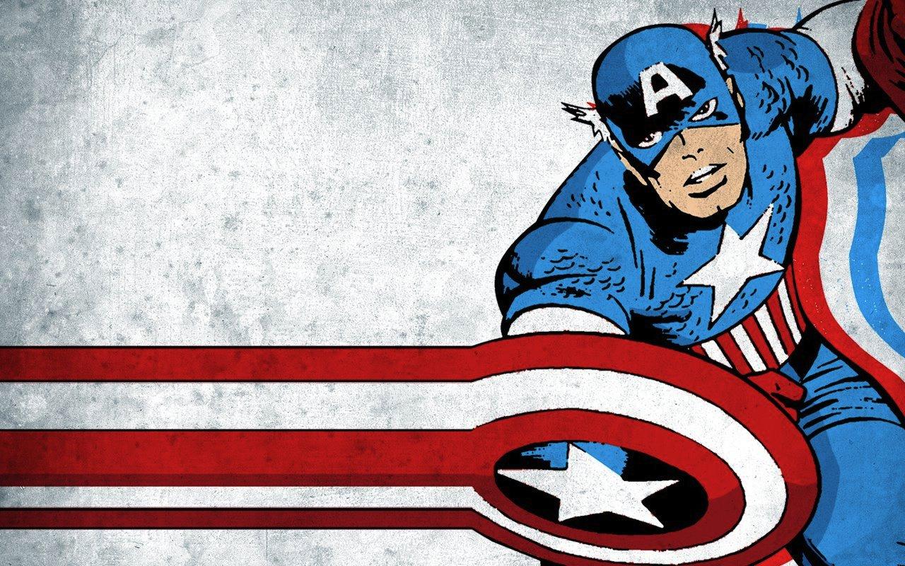 Captain America Cartoon Wallpapers - Wallpaper Cave
