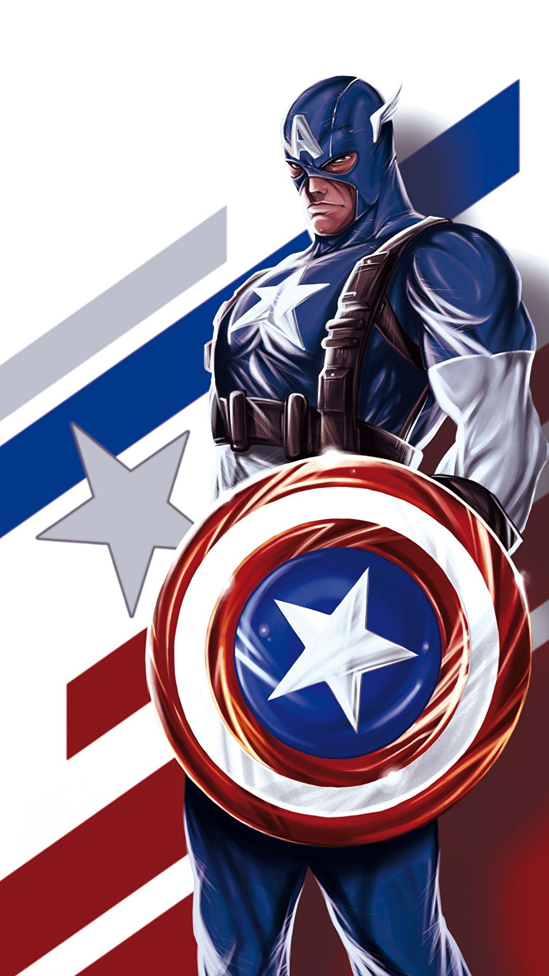 Wallpaper Shield superheroes Captain America hero Fantasy