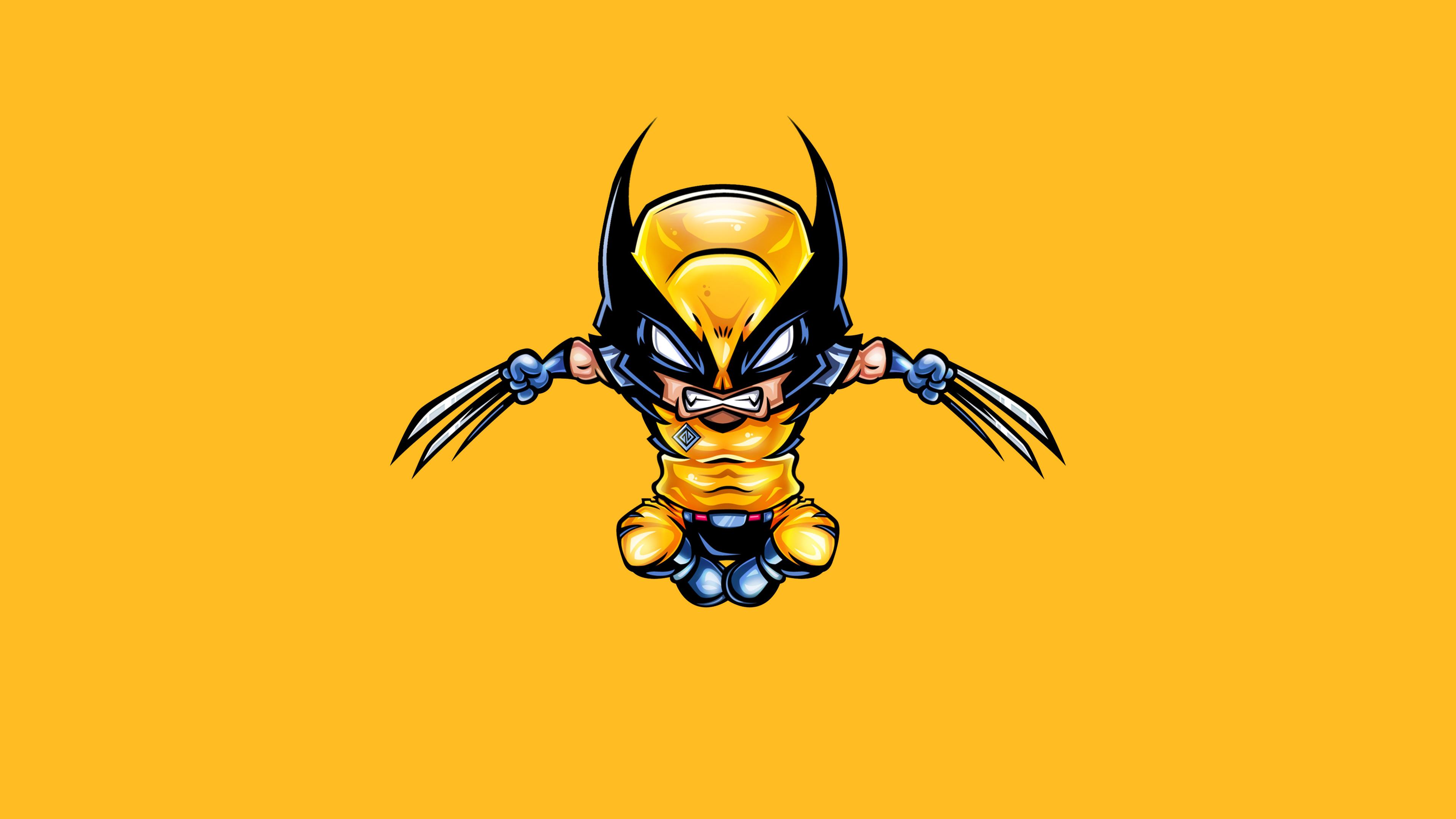 Wolverine Minimal 4K Wallpaper, HD Superheroes 4K