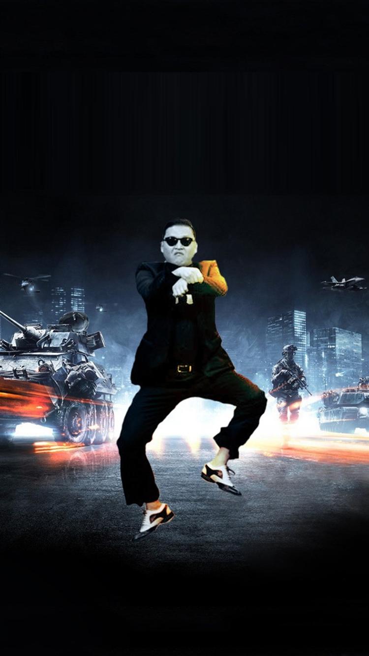 Modern Psy Style Dancing Poster iPhone 8 Wallpaper Free
