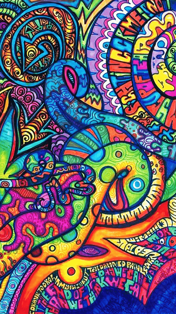 Psychedelic iPhone Wallpaper Free Psychedelic iPhone