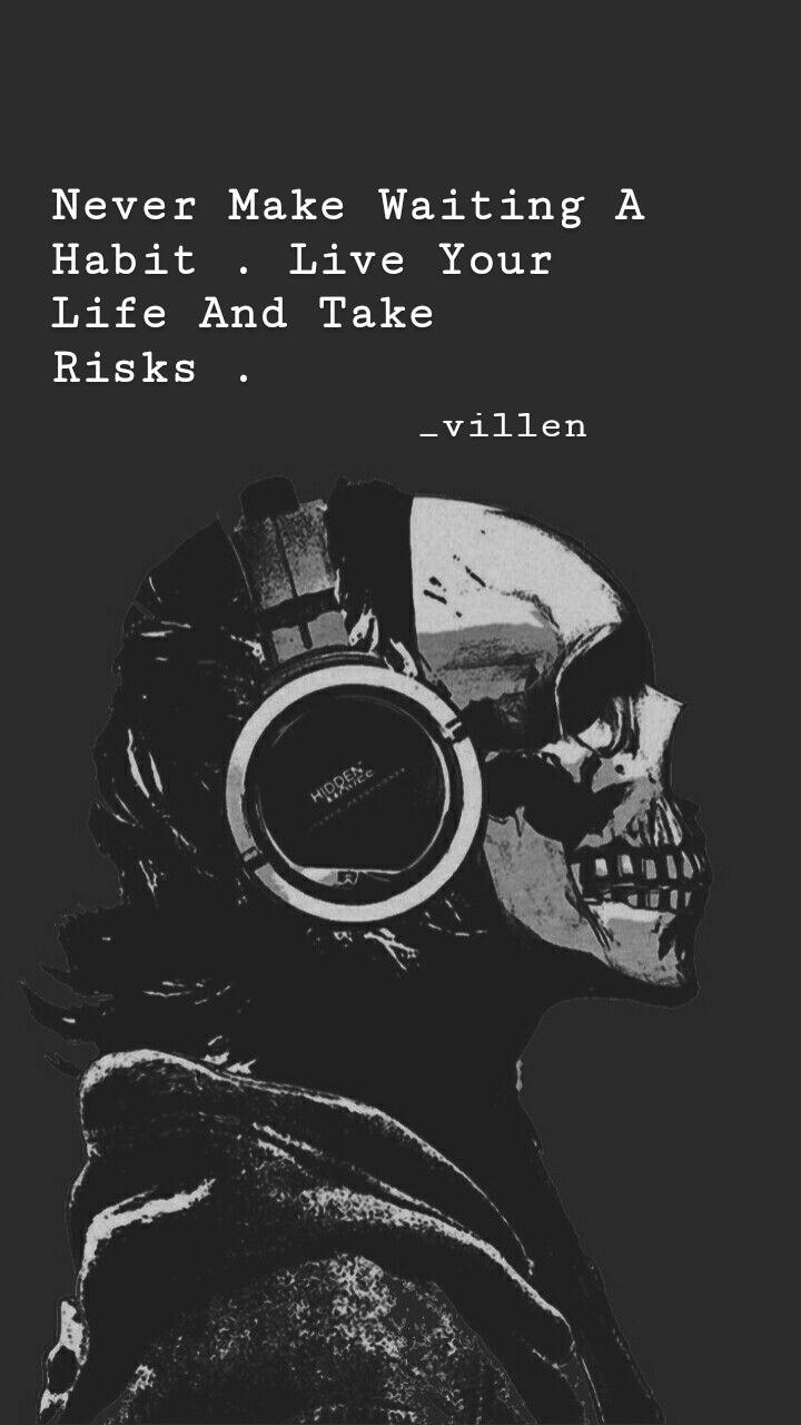 Villen Quote. Skull