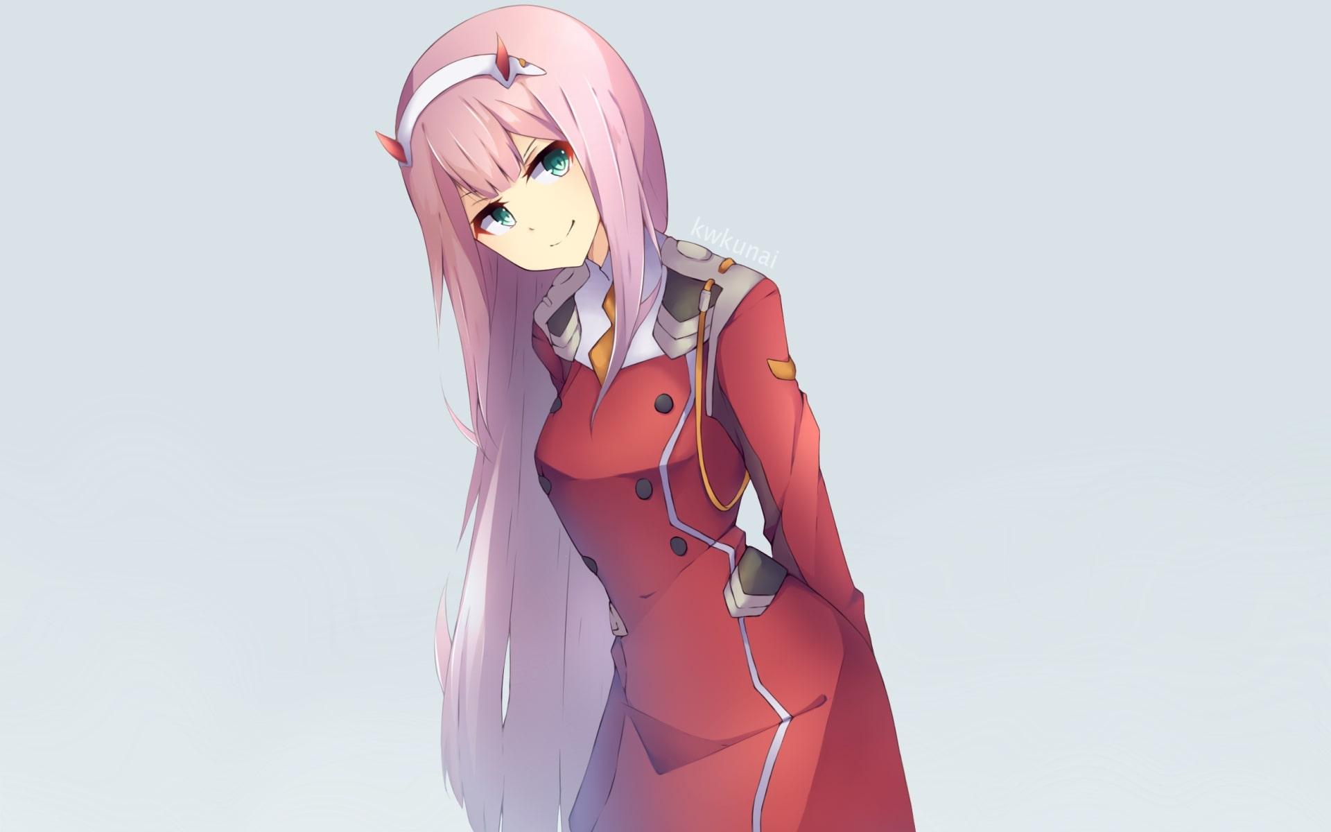 Wallpaper of Anime, Darling in the FranXX, Zero Two, 02