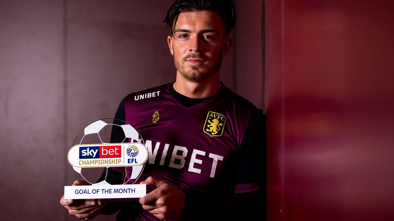 Jack Grealish wins Sky Bet Championship Goal of the Month