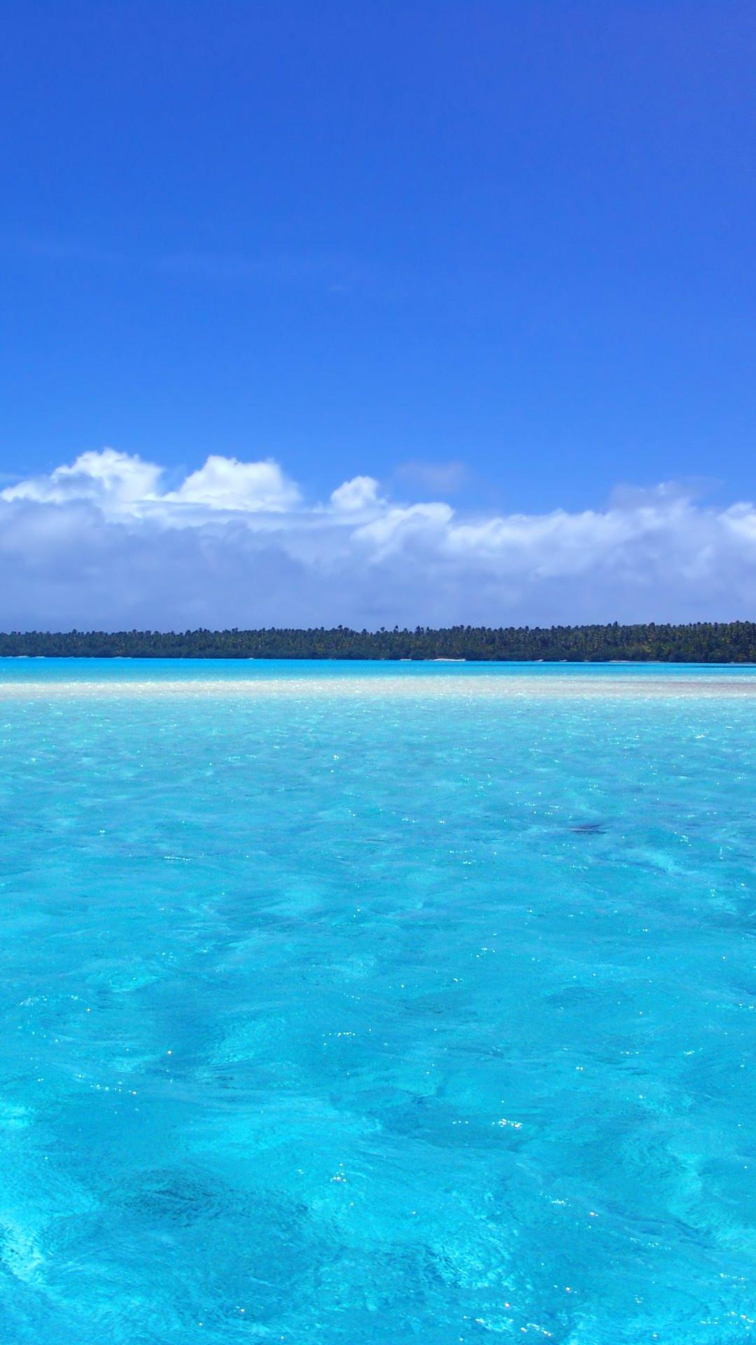 Landscape sea blue. wallpaper.sc SmartPhone