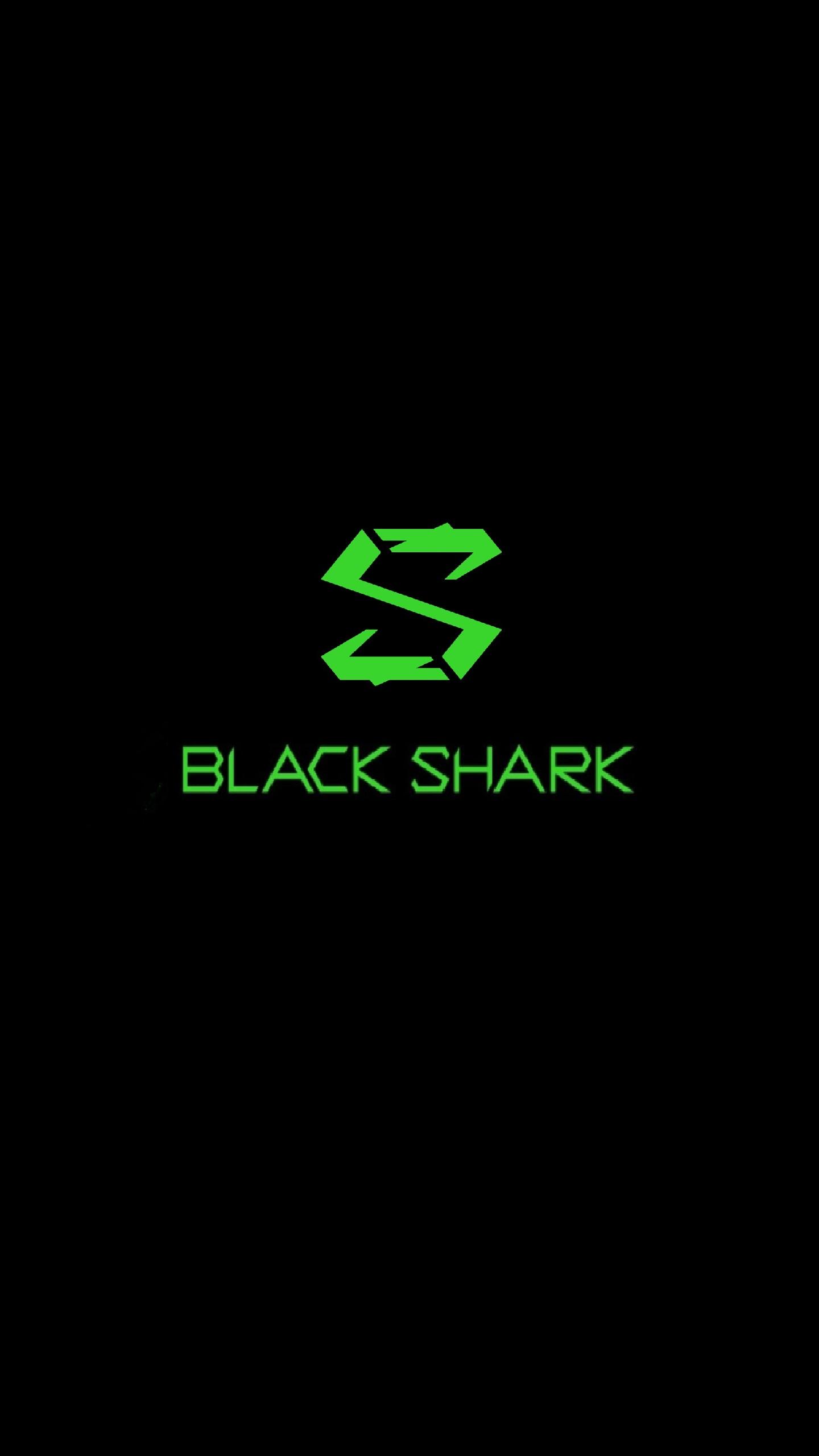Custom dark black shark wallpaper