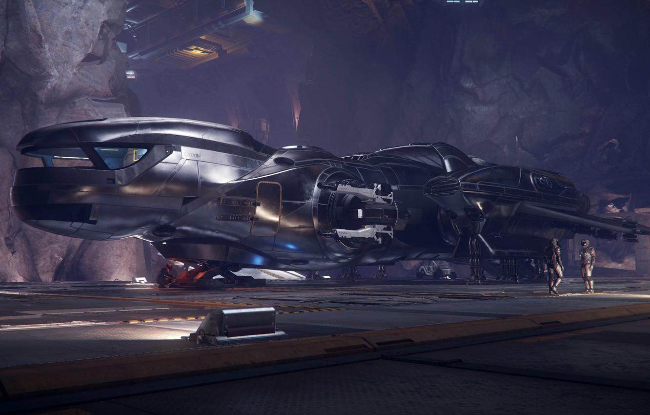 Wallpaper shelter, landing, spaceship, starship image