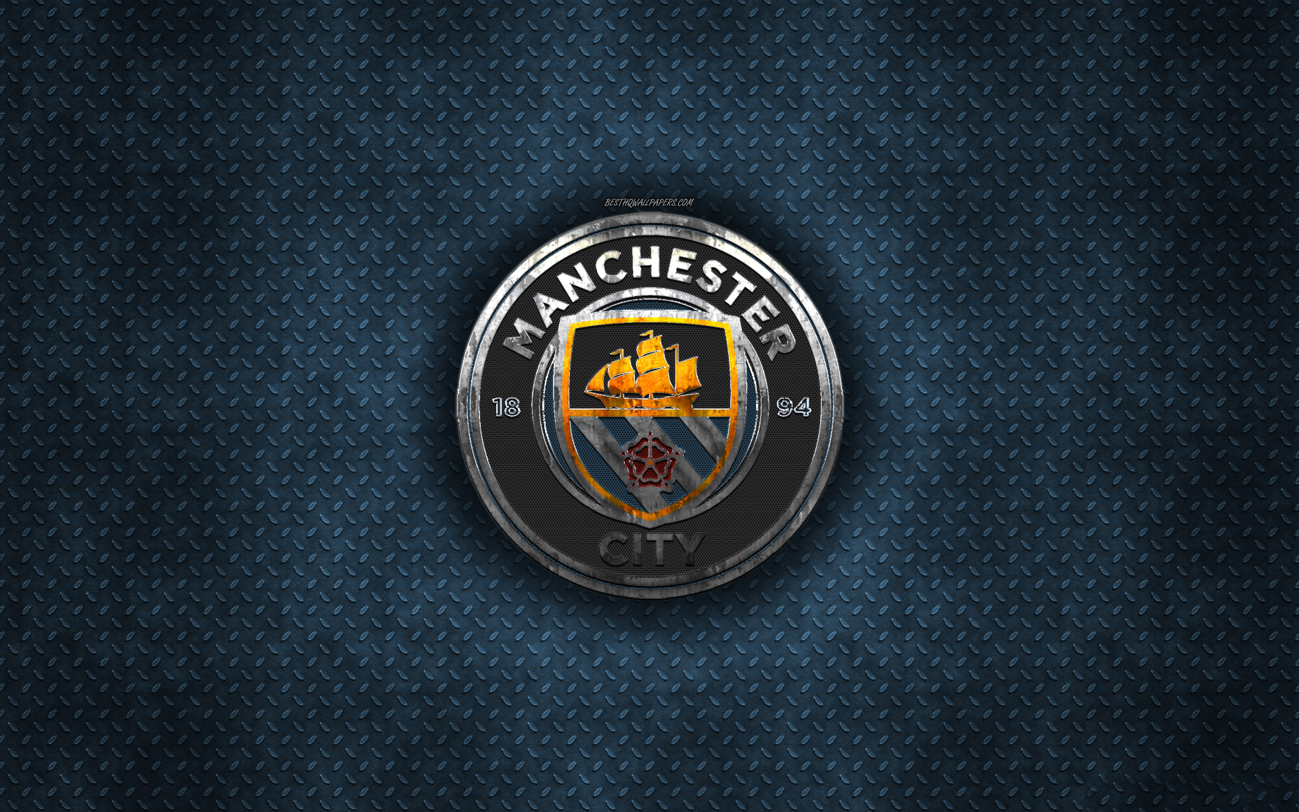 Manchester City Fc, English Football Club, Blue Metal