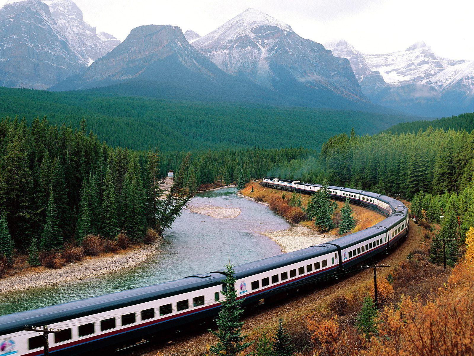 Sightseeing by Rail Bow Valley Banff National Park Canada