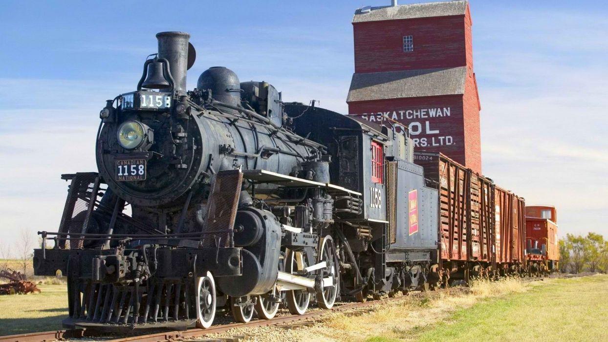 Train railroad trains engine locomotive wallpaper