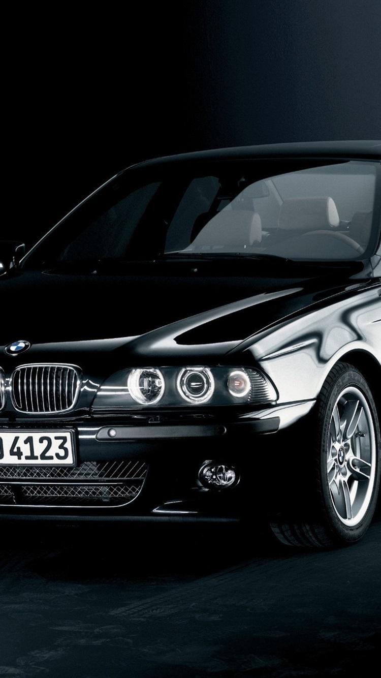 BMW 5 Series E39 Black Car 750x1334 IPhone 8 7 6 6S