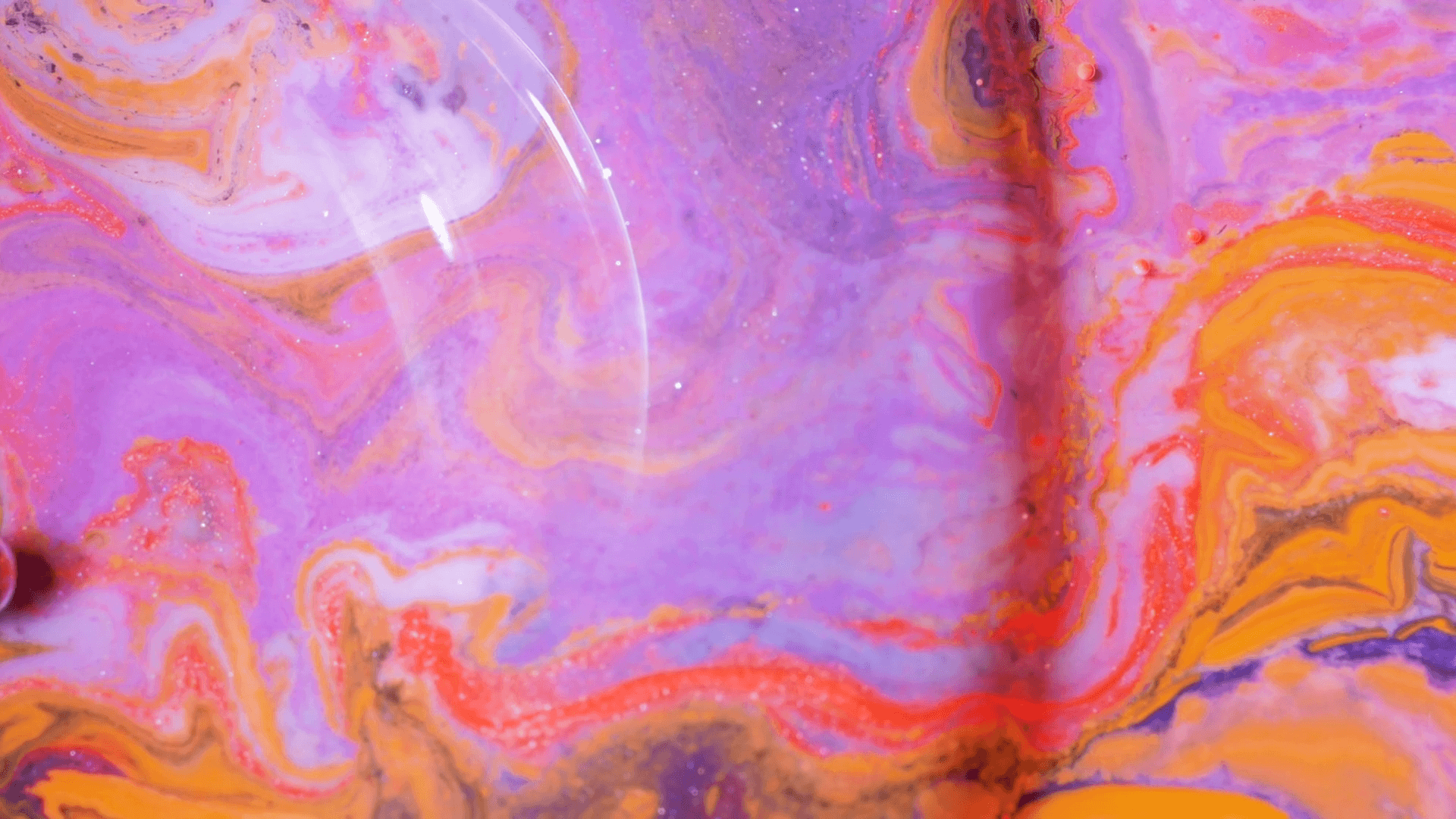 Liquid Paint Art Design Vibrant Wallpaper Oil Surface