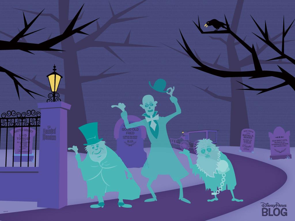 Want an Early Halloween Treat from Disney Parks? Download Our Haunted Mansion Wallpapers