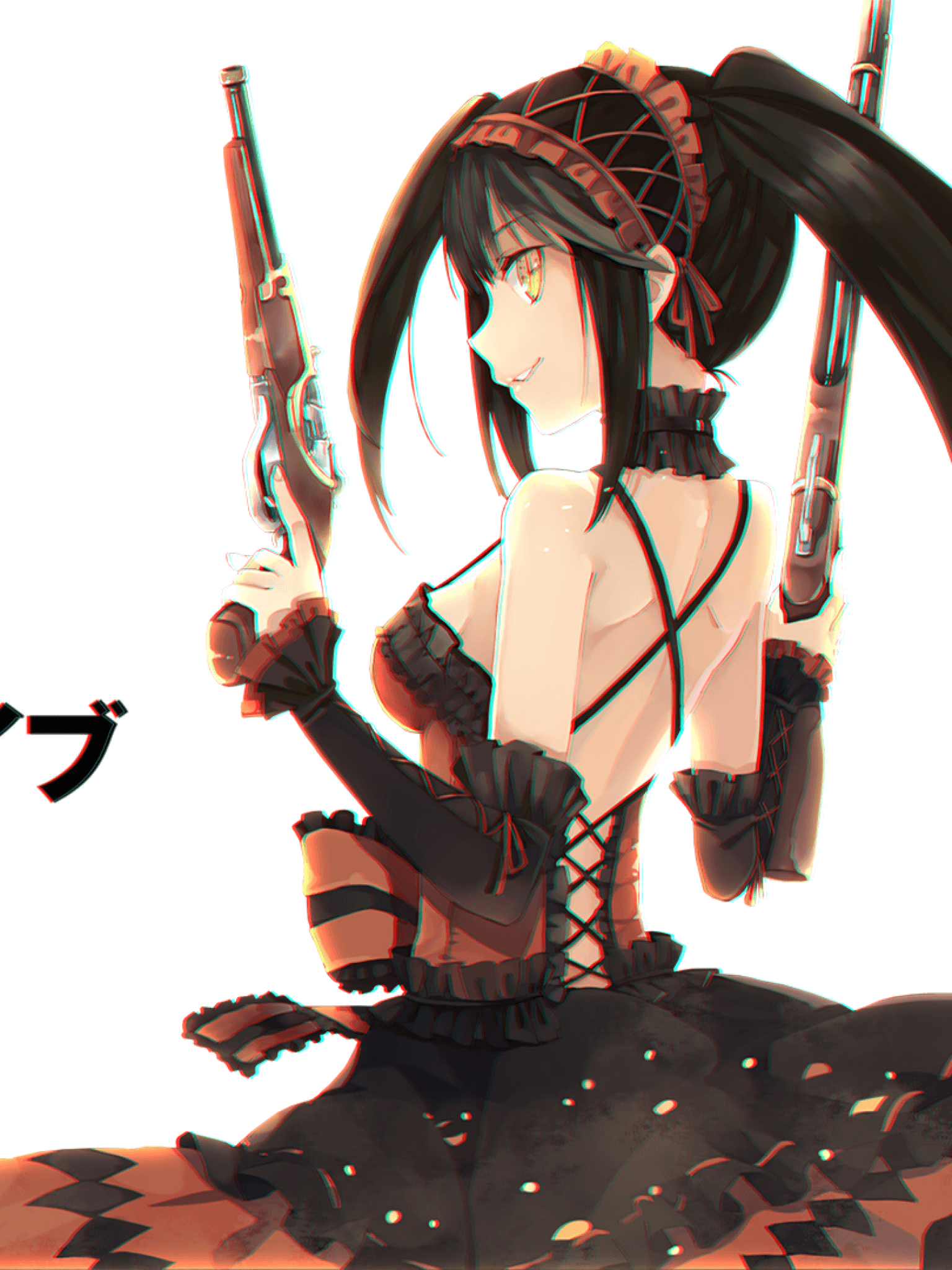 Date A Live, Tokisaki Kurumi, Guns, Dress A Live