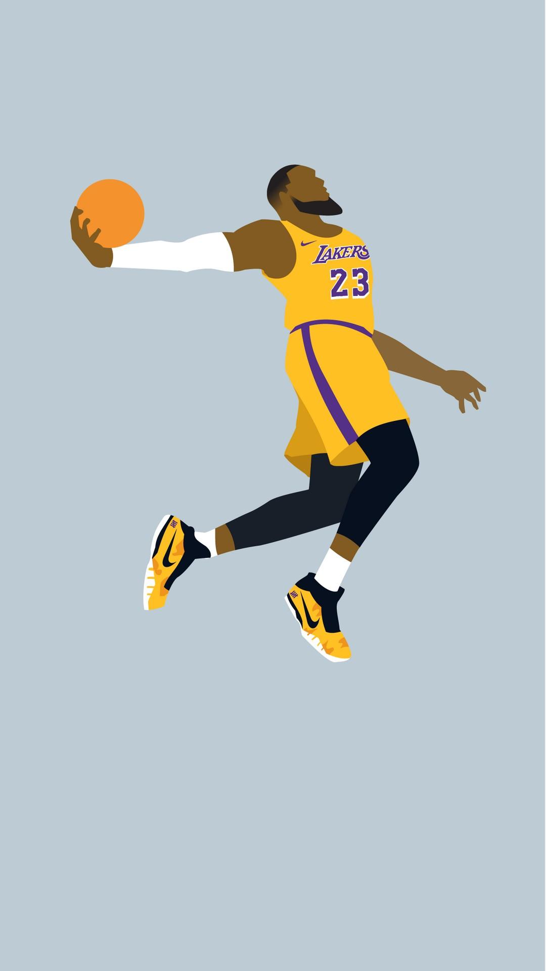 iPhone Wallpaper HD LeBron James LA Lakers Basketball Wallpaper