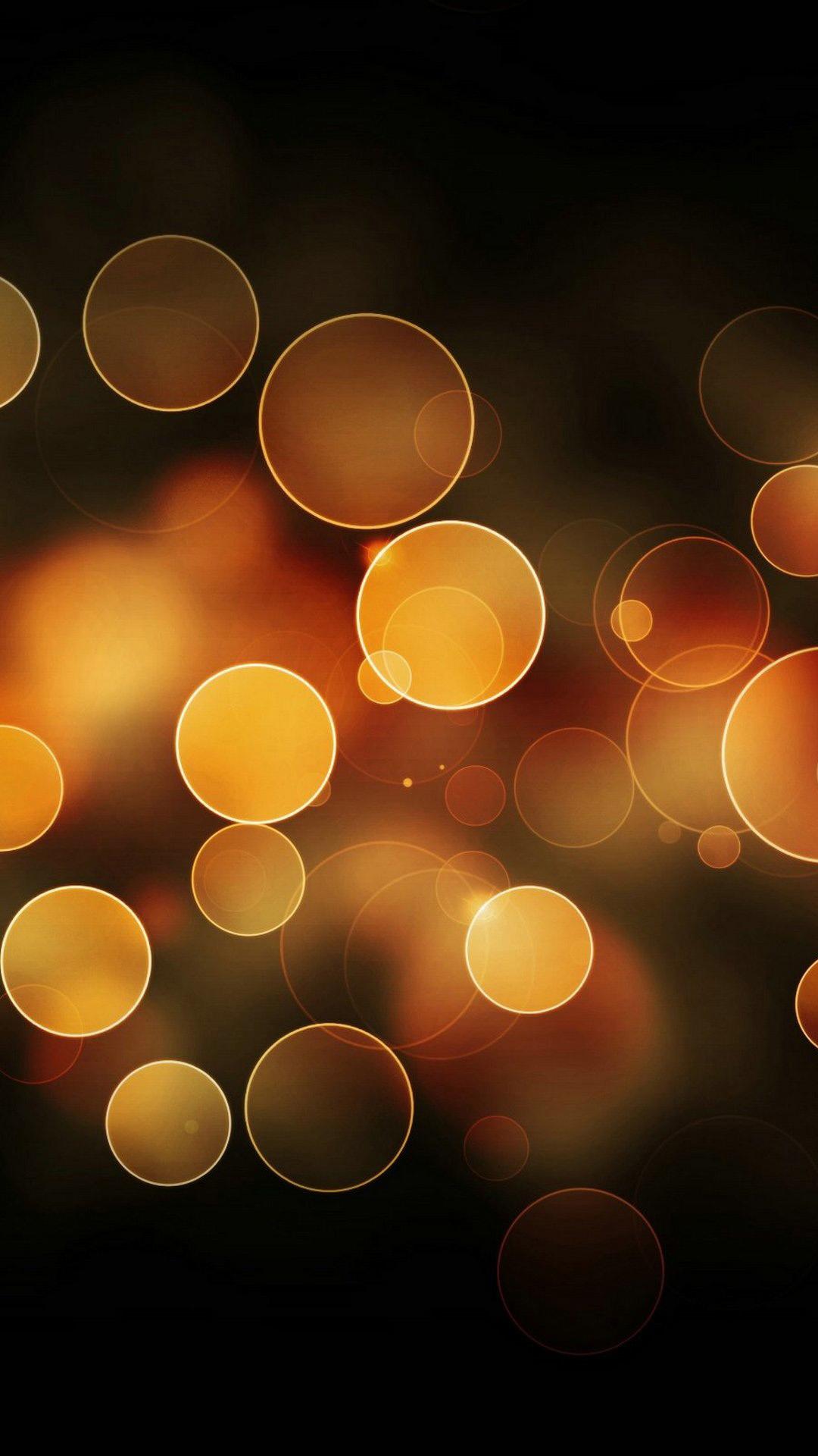 Gold Bokeh Lights Android Wallpaper free download