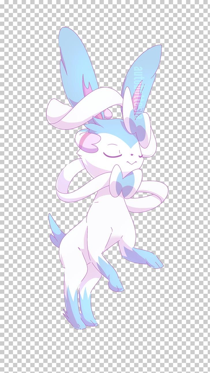 Sylveon Rabbit Desktop Eevee Shiny, rabbit PNG clipart. free