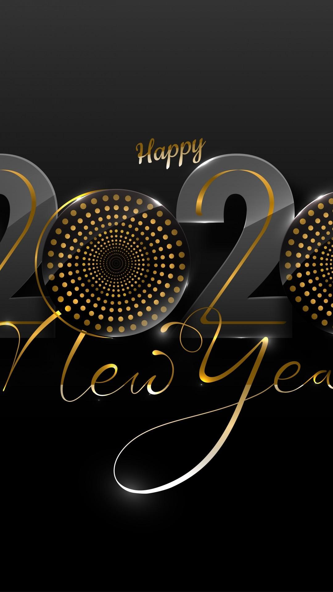 Download 1080x1920 Happy New Year 2020, Merry Christmas