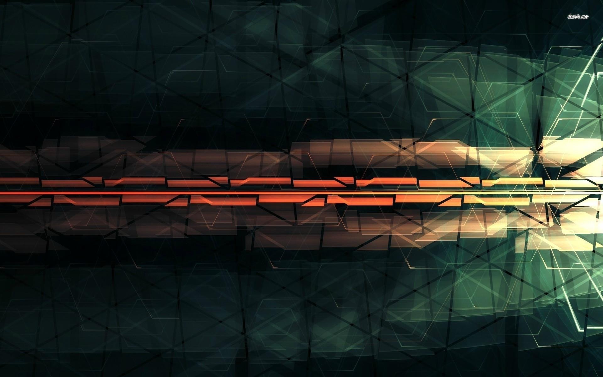 Laser ray chained by bright lines wallpaper