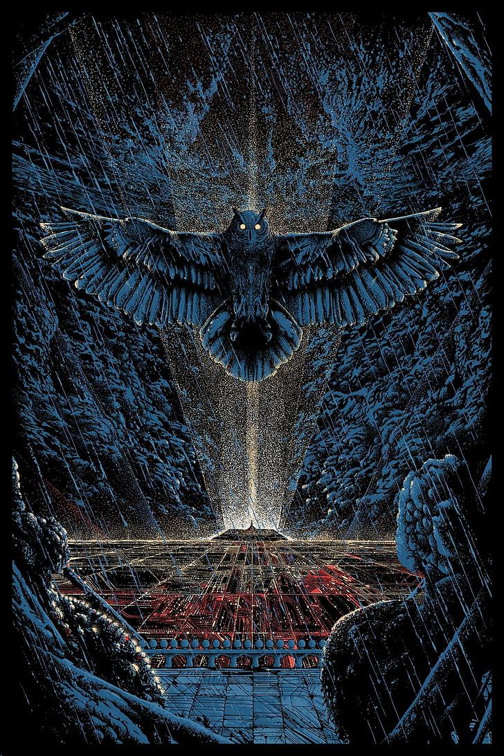 HD wallpaper: Blade Runner, Fan Art, Kilian Eng, owl