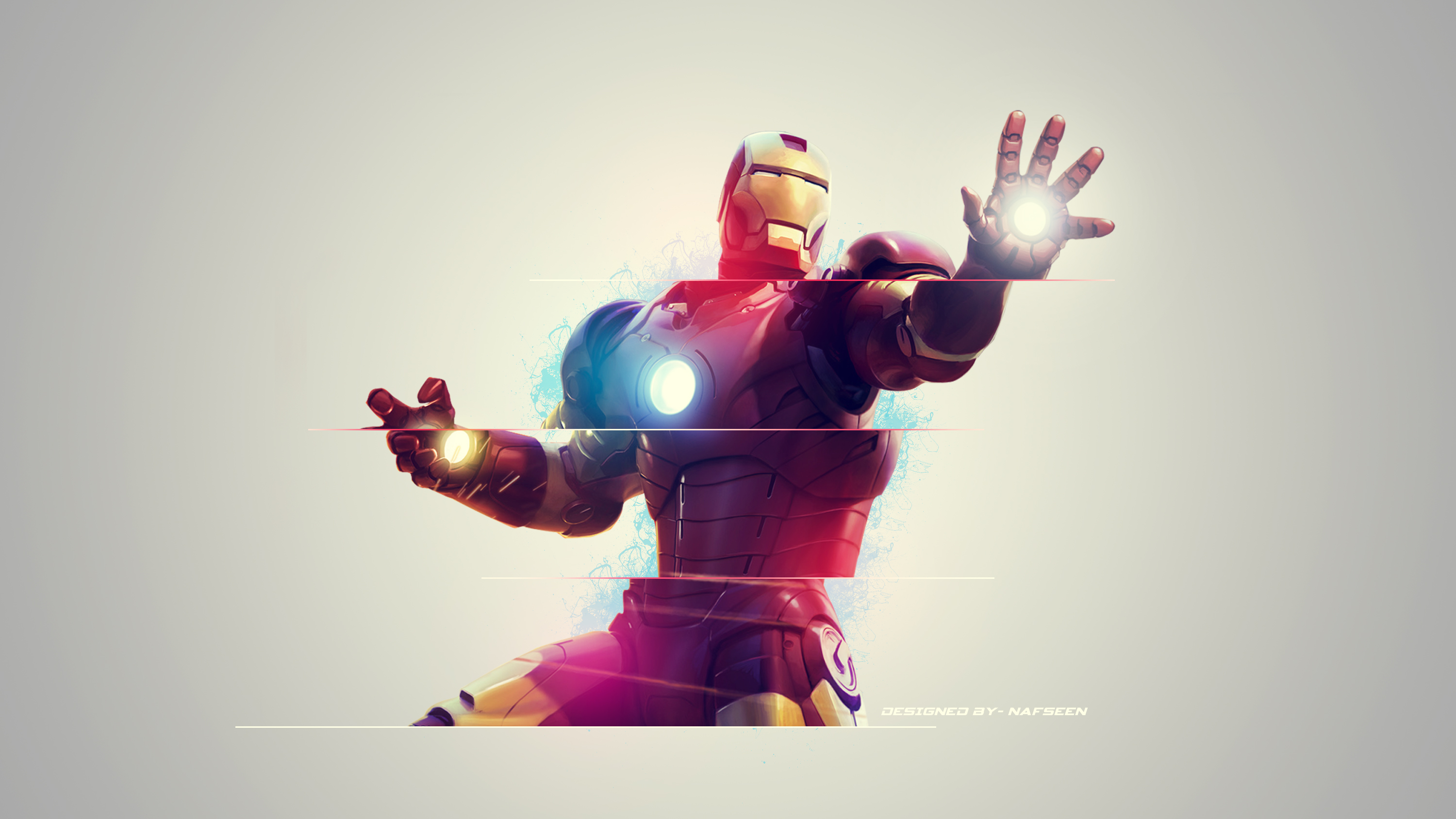 Iron Man Illustration By Nafseen Desktop Wallpaper
