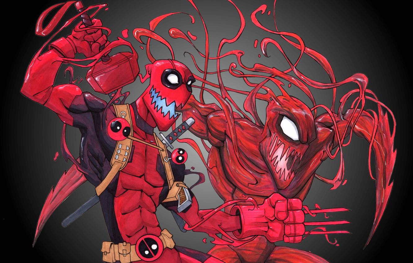 Wallpaper Sword, Deadpool, Marvel, Deadpool, Carnage, Wade