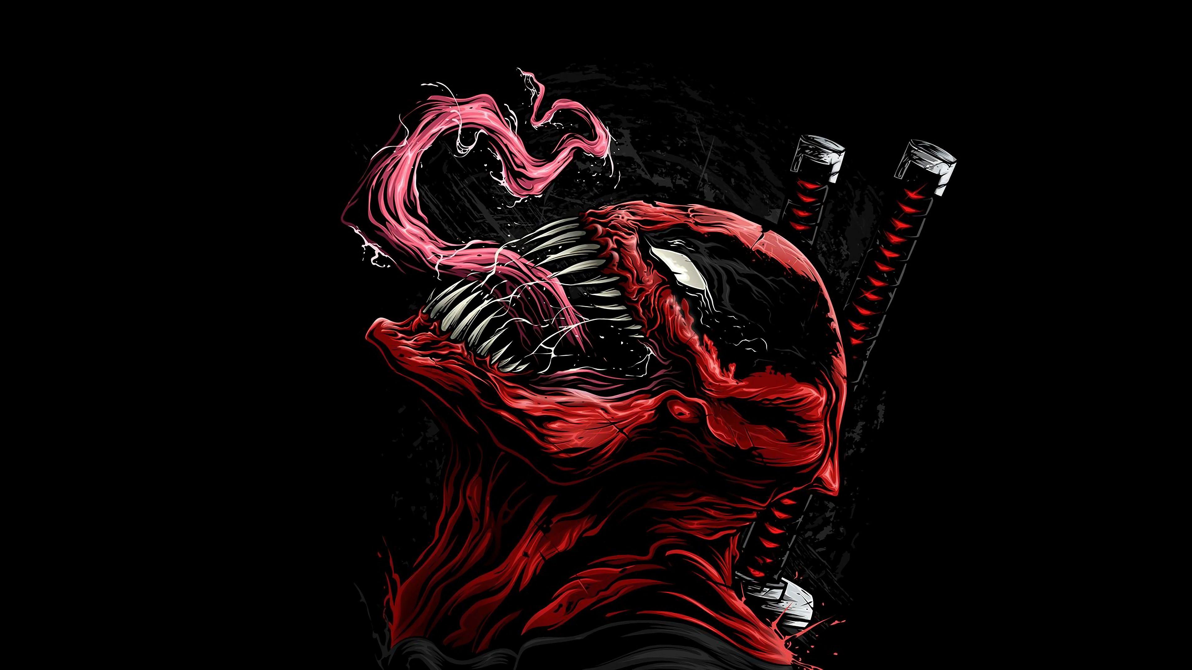 Deadpool Venom Marvel Comics 4K Wallpaper venom, Marvel Comics, Deadpool, Comics. Deadpool wallpaper, Marvel wallpaper, Deadpool wallpaper desktop