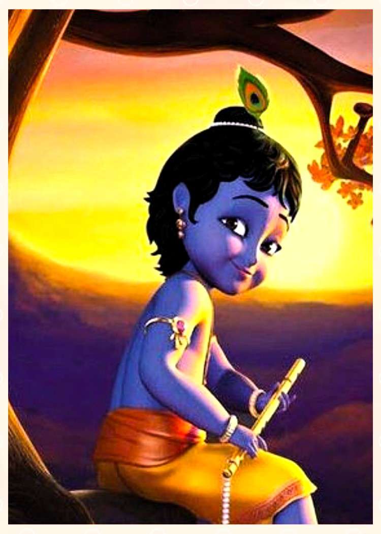 Beautiful Animated Cute Little Krishna Images | Technos