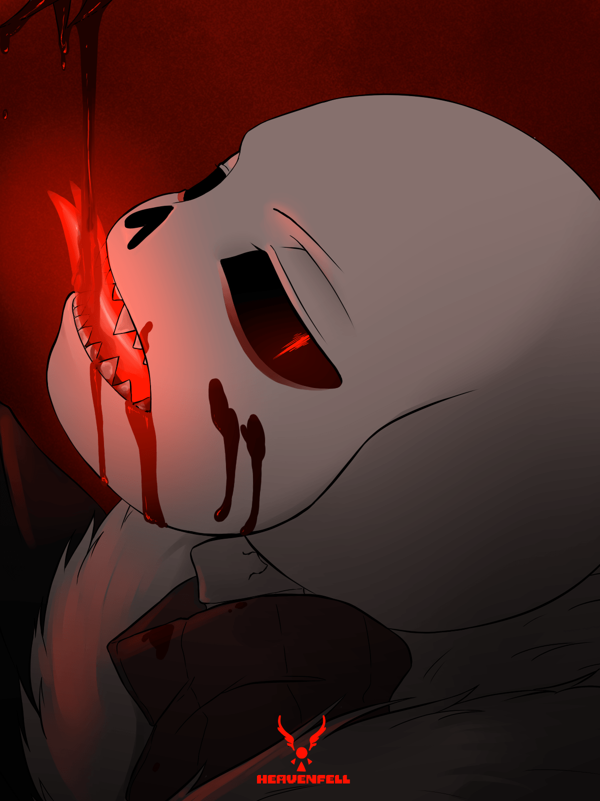 es fell sans ?. red fanart. Undertale fanart, Undertale