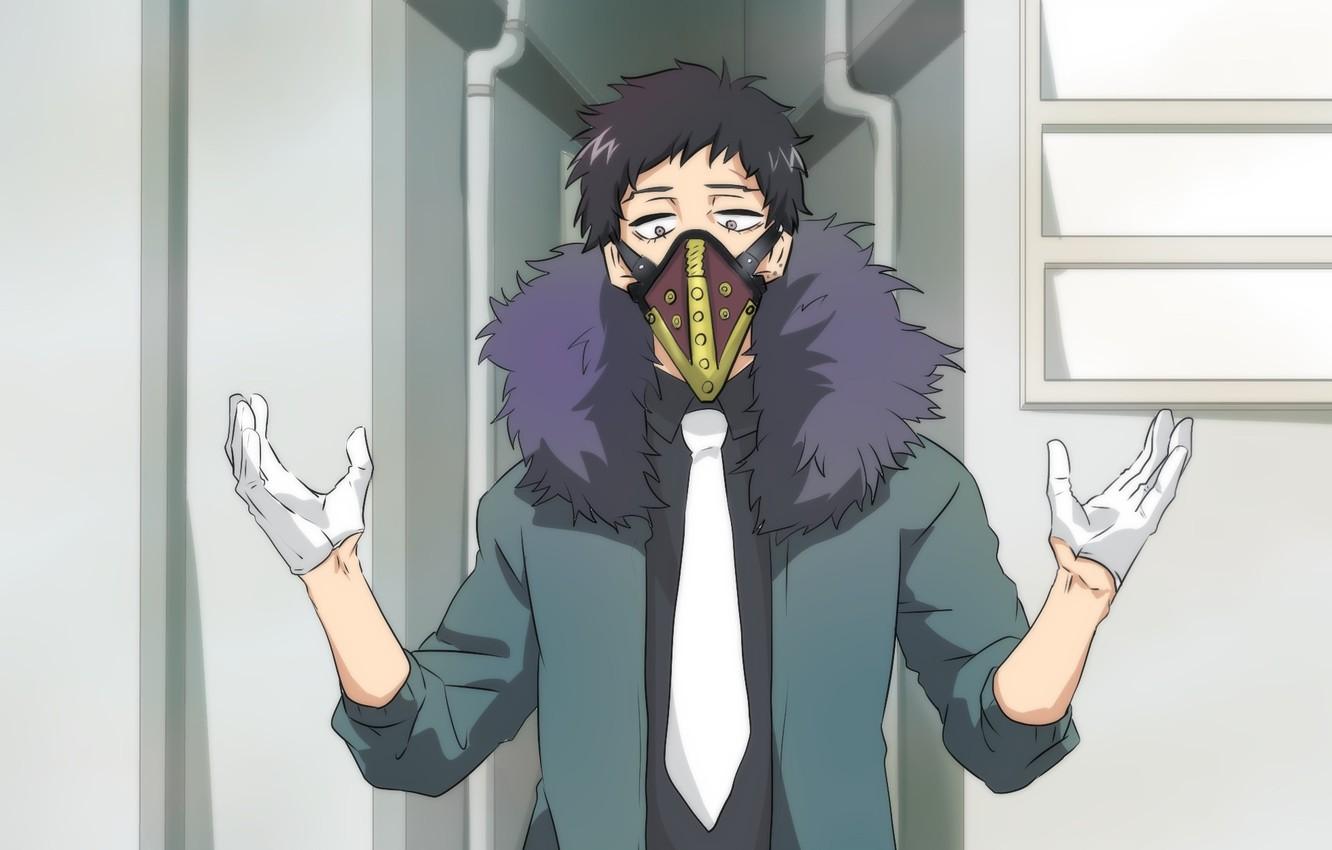 Wallpaper mask, gloves, guy, Boku No Hero Academy, My Hero