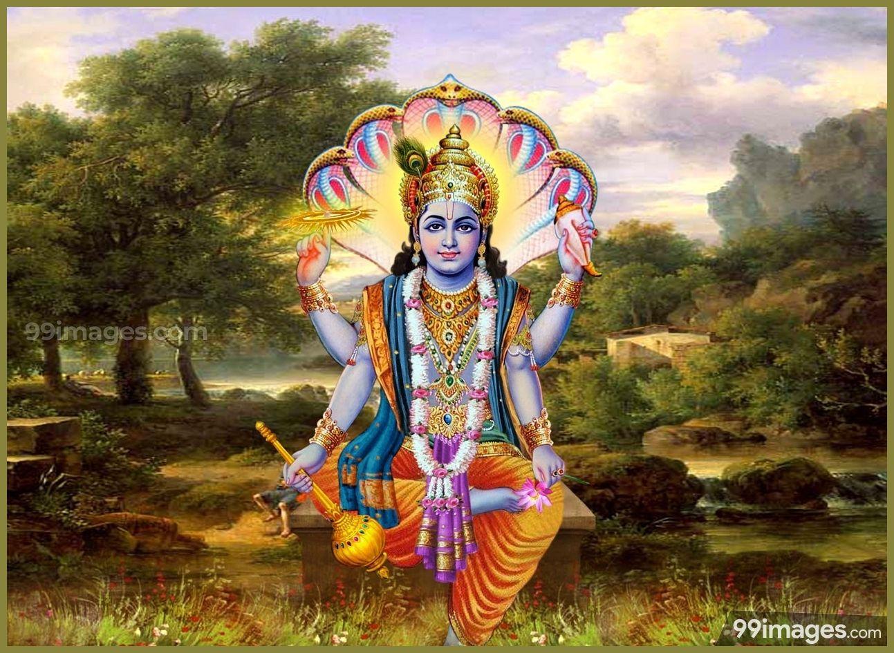 Lord Vishnu HD Image (1080p) - #lordvishnu #god #hindu #wallpaper. Lord vishnu, Vishnu, Hindu gods