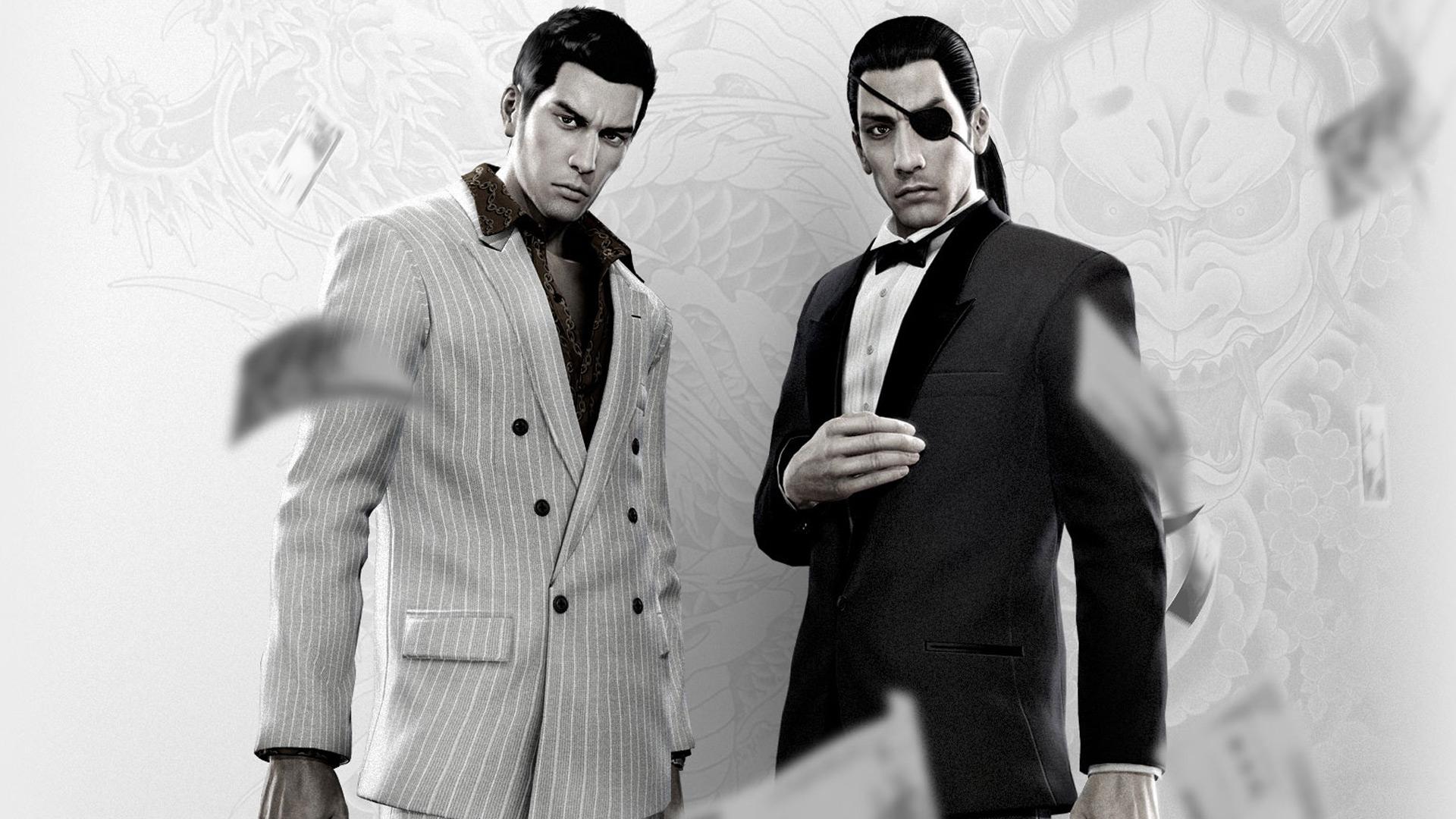 Kazuma and Majima. Wallpaper from Yakuza 0