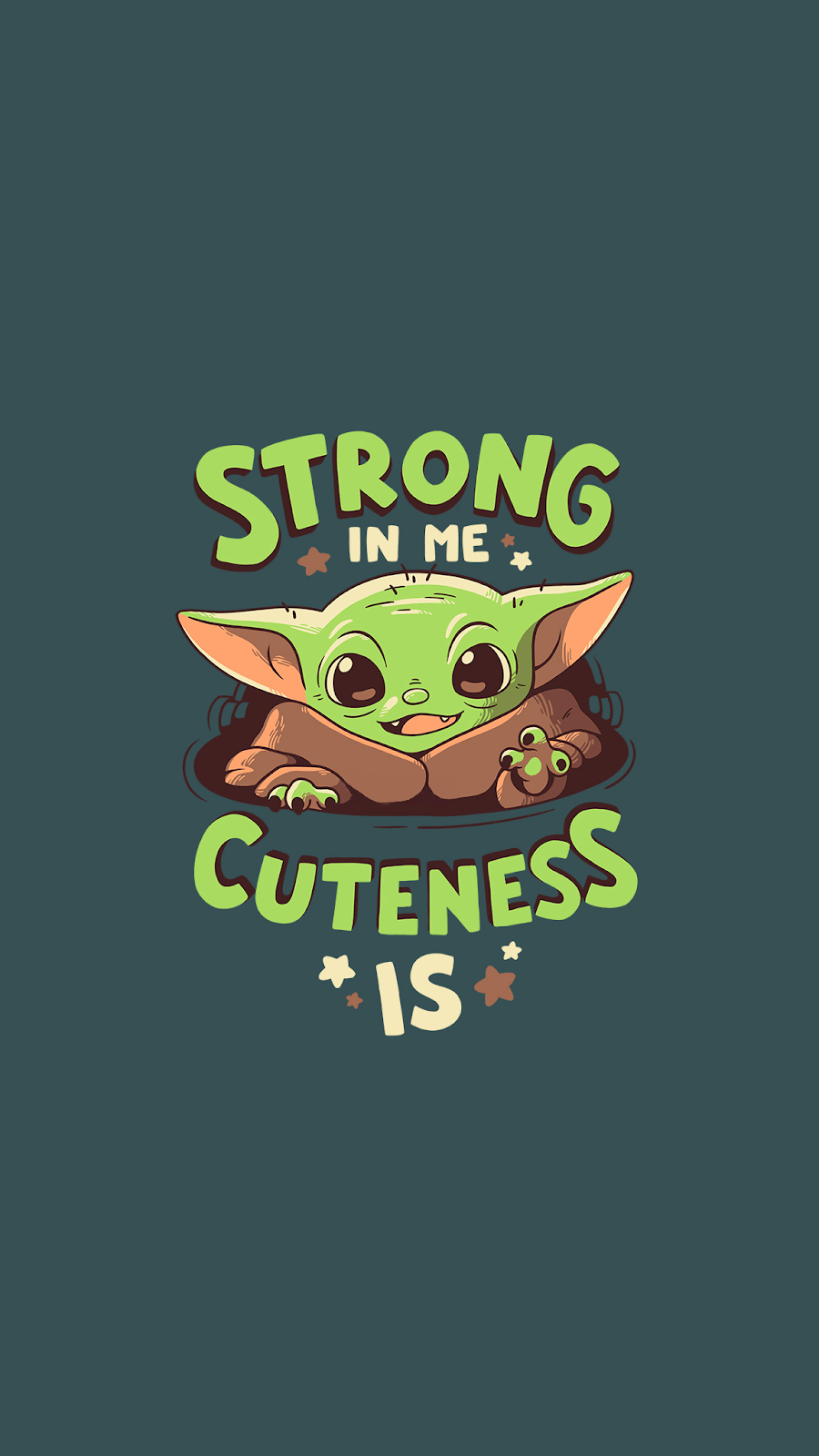 The child Baby Yoda phone wallpapers collection