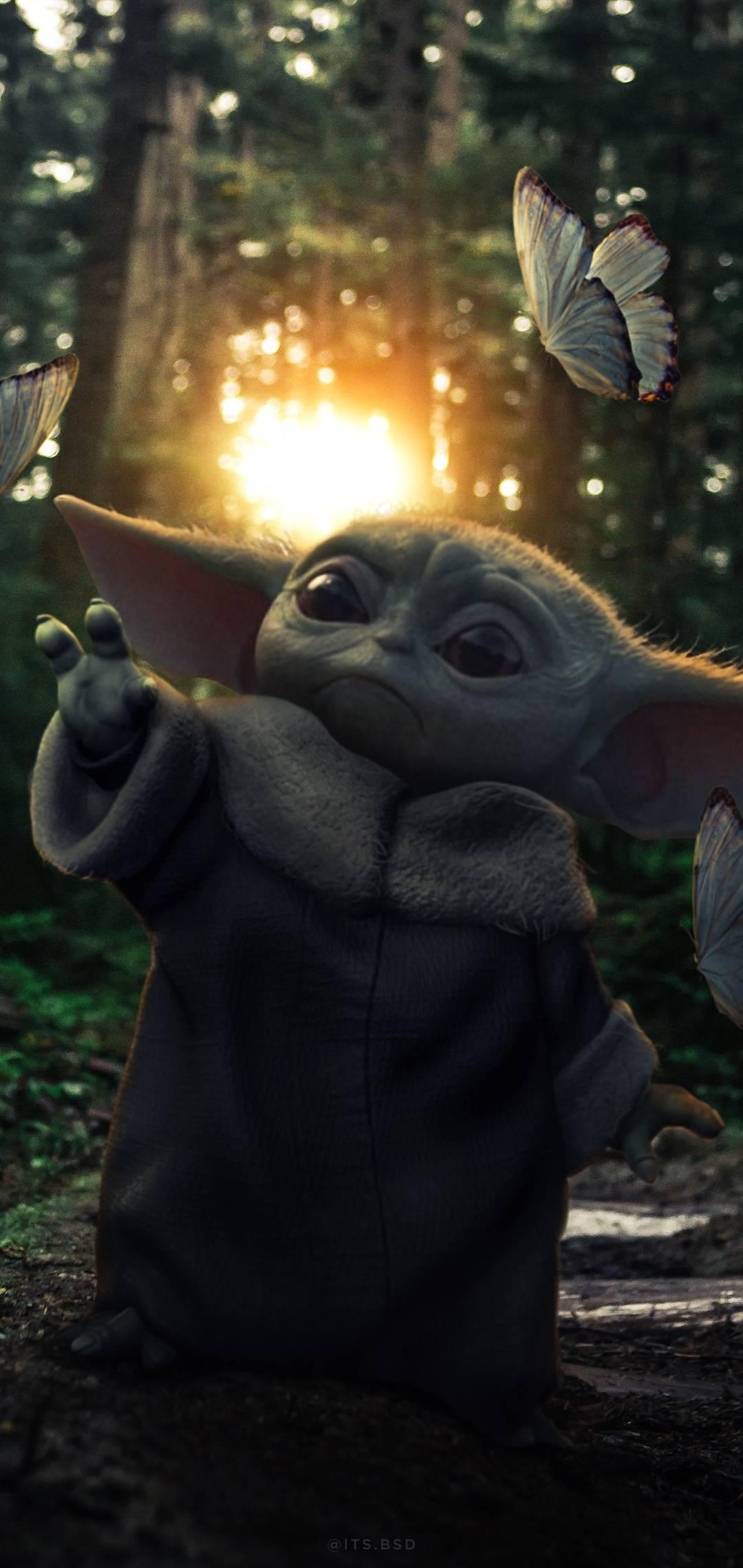 Baby Yoda : Note10wallpapers